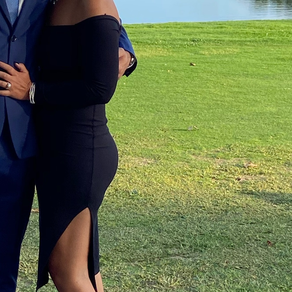 Black cocktail dress